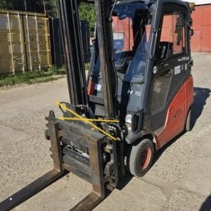 foto vzv 1.6t/4.5m diesel klima Linde H16D vozík kabina vysokozdvih (vidle)
